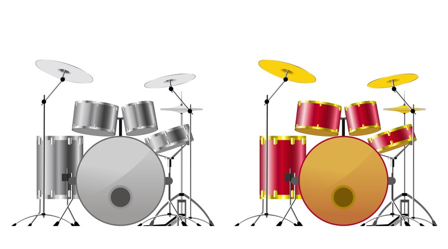 Drum kit Royalty Free Vector Image - VectorStock