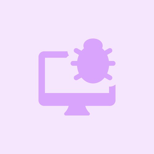Error or software problem within desktop system vector image