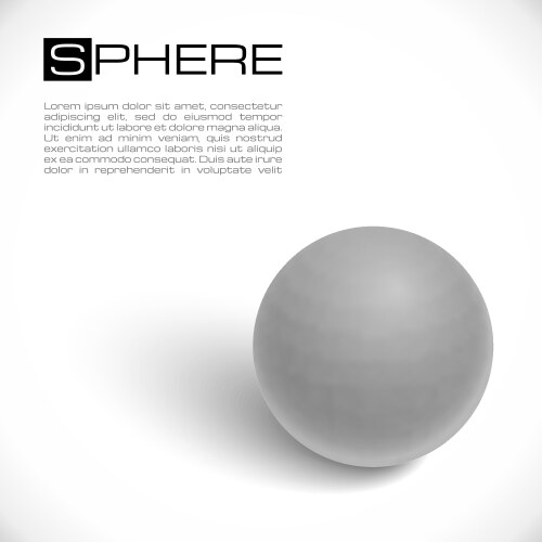 Glossy yellow 3d round sphere realistic style Vector Image