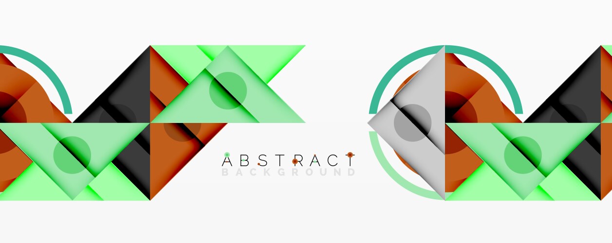 Geometric shapes overlap creating modern abstract vector image
