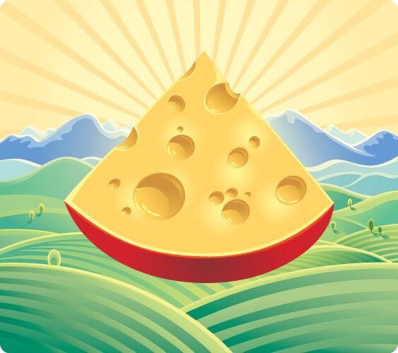 Farming landscape Royalty Free Vector Image - VectorStock