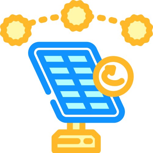 Inverter solar panel isometric icon Royalty Free Vector