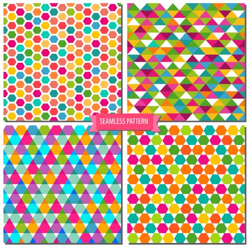 Colorful fish scales pattern background Royalty Free Vector