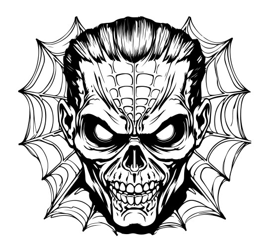 Halloween character art zombie Vector Image