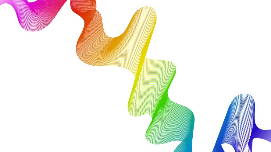 Abstract backdrop with wave gradient lines vector image