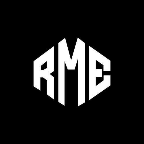 Rme letter logo design for technology company Vector Image