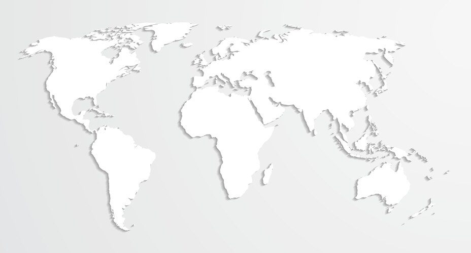 World map in doodle style Royalty Free Vector Image