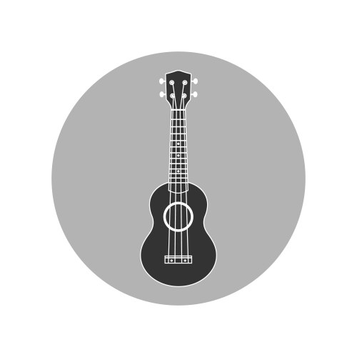 ukulele icon vector image