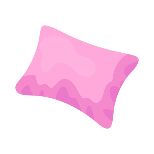 Pink rectangular pillow Vector Image