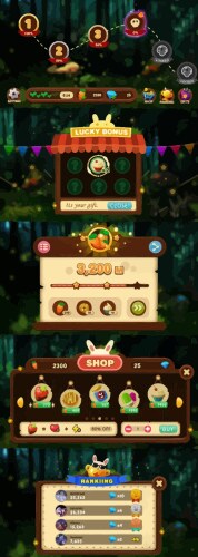 Complete set of level button game ui pop-up icon vector image