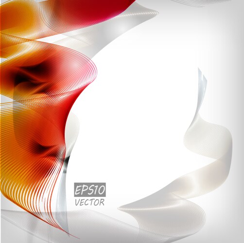 Background design with abstract red and yellow Vector Image