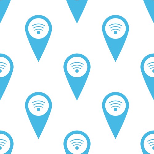 Wi-fi pointer seamless pattern vector image