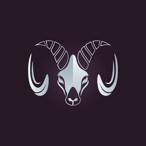 Capricorn Goat Logo Vector Image