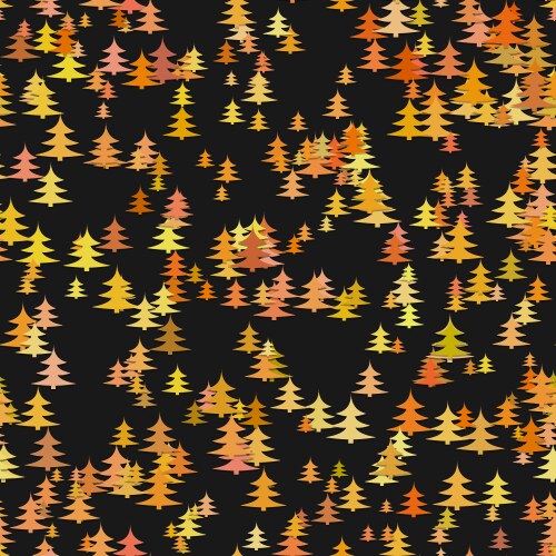 Seamless abstract random pine tree pattern vector image