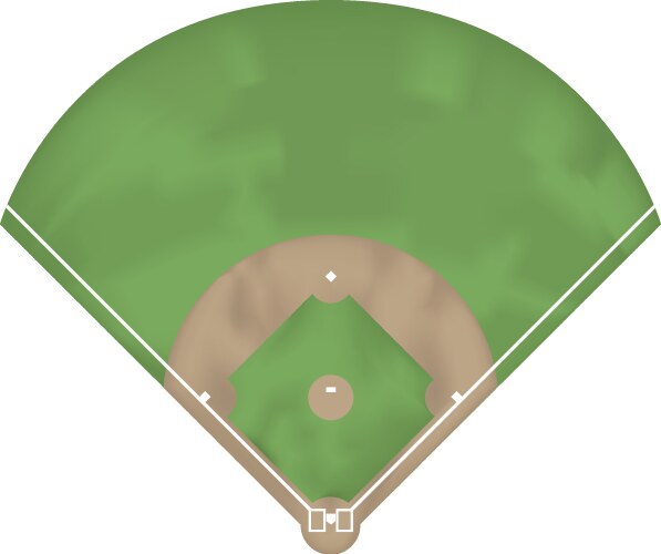 Baseball Field Ground Vector Image
