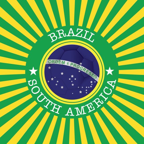 Abstract background with a brazil allusive objects vector image