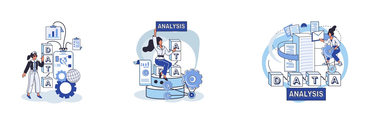 Big data analytics process of analyzing complex vector image