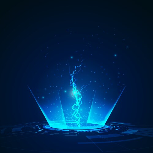 Futuristic Digital Technology Background Vector Image