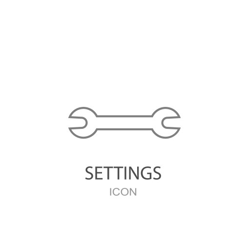 Tool icon flat style object vector image
