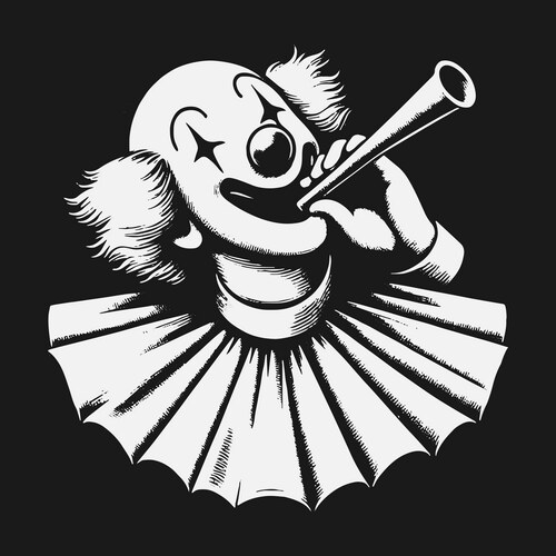 Vintage Clown with Ruff Vector Image