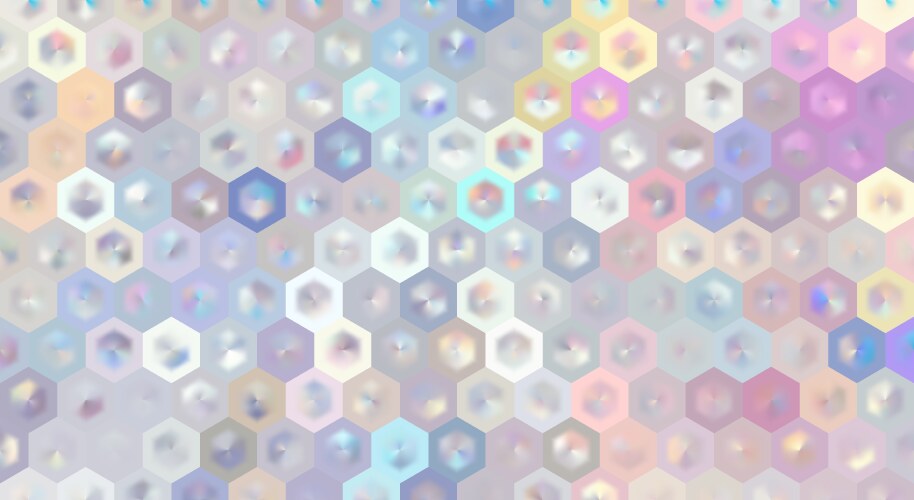 Soft pastel abstract background with 3d hexagonal vector image