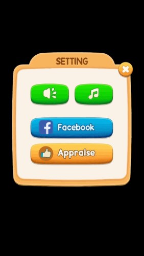 Complete set of level button game ui pop-up icon vector image