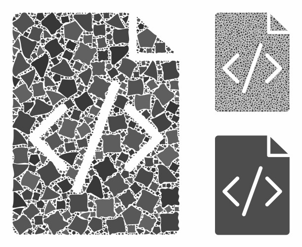 Programming script page composition icon vektorbild