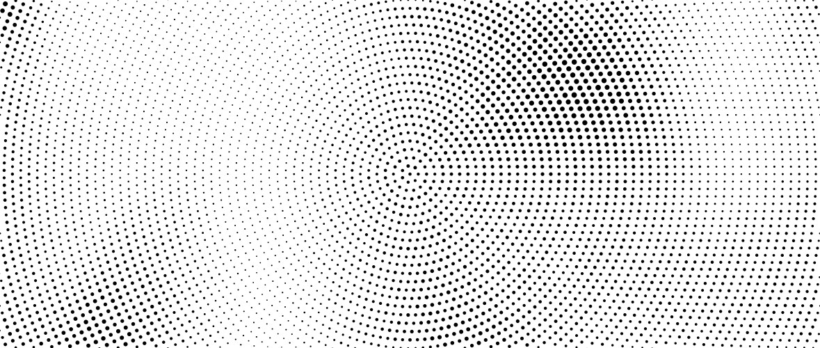 Radial halftone gradient background dotted Vector Image