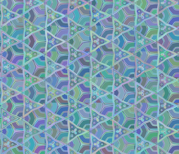 Seamless abstract unusual triangular pattern vector image