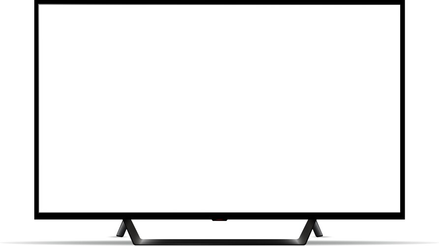Smart tv mockup blank television screen Royalty Free Vector