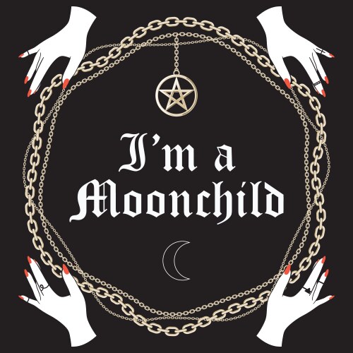 Pentagram Chain Symbol Vector Image