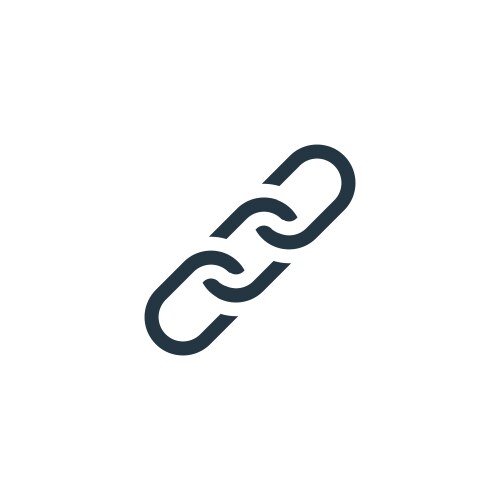 Chain icon simple element for web vector image