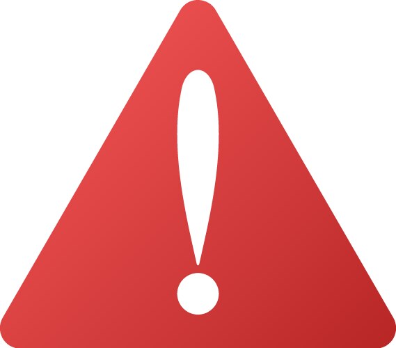 Warning error gradient icon vektorbild