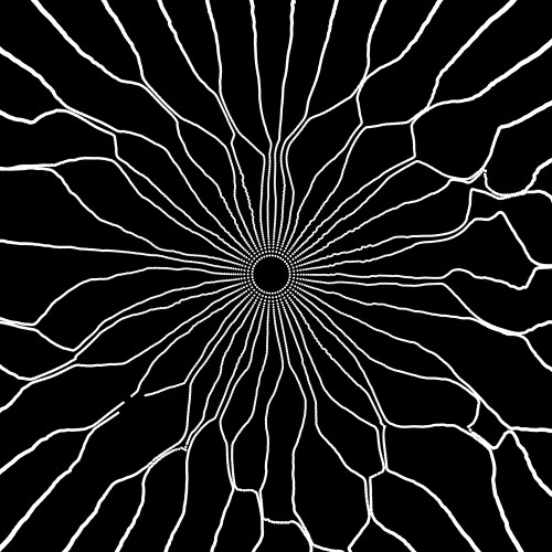 Cobweb 3d technology style with particle vector image