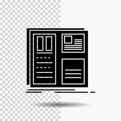 Design grid interface layout ui glyph icon vector image