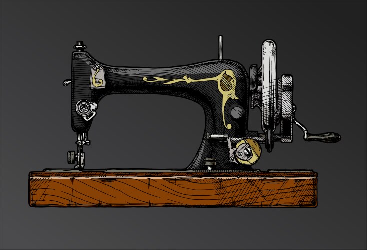 Schewing Machine Vector Sewing machine Royalty Free Vector Image - VectorStock