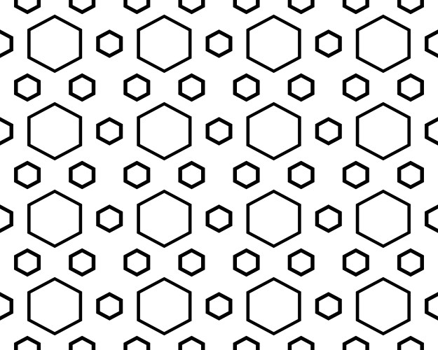 Hexagon abstract geometric seamless pattern Vector Image