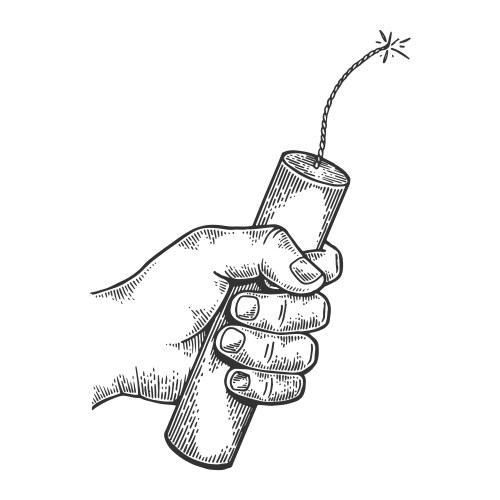 Stick of dynamite Royalty Free Vector Image - VectorStock