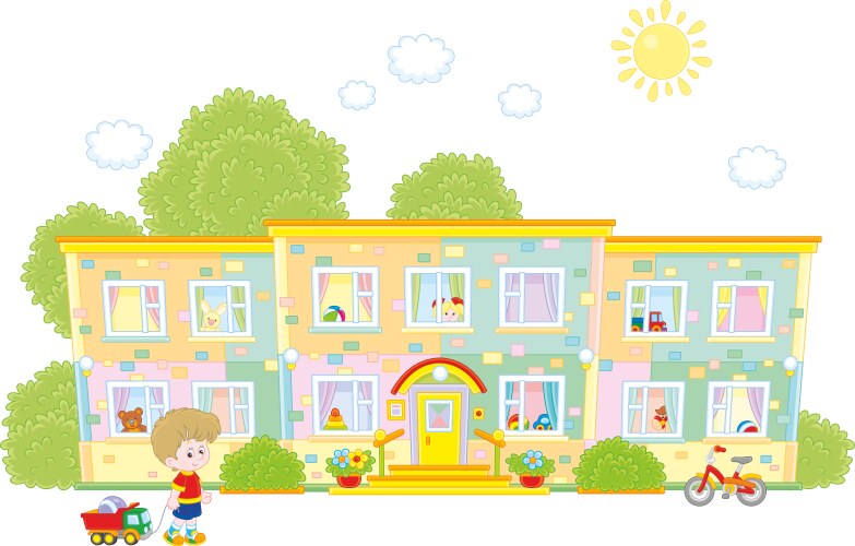 Kindergarten vector image