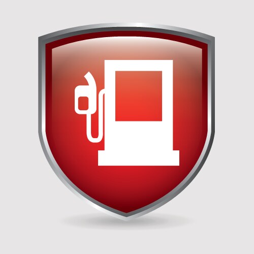 Fuel tank isolated icon Royalty Free Vector Image