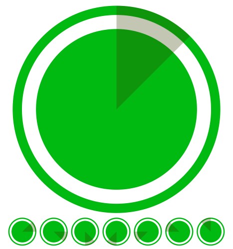 Rotating empty radar screen or sonar display vector image