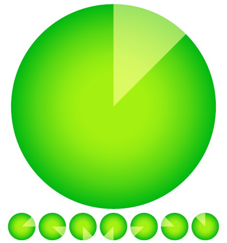 Rotating empty radar screen or sonar display vector image
