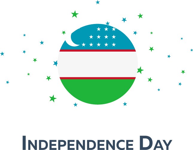 Independence day of uzbekistan patriotic banner Vector Image