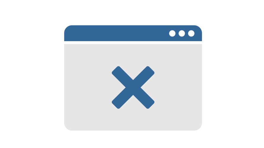Window ui elements for coding to delete vector image