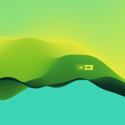 3d wavy background dynamic effect design template vector image