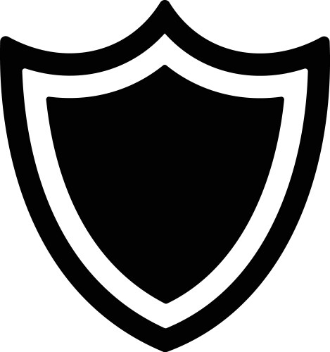Website security shield Royalty Free Vector Image