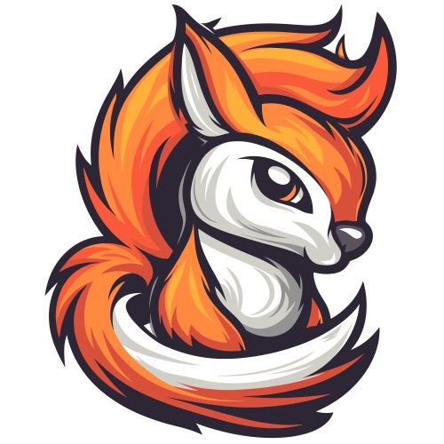 squirrel esport logotype icon sticker logo