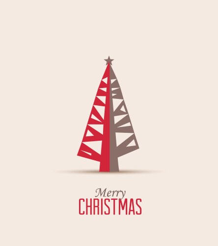 Christmas tree from paper ribbon Royalty Free Vector Image