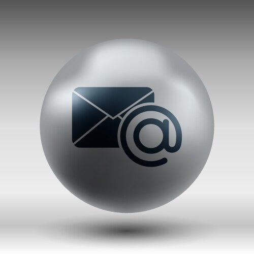 Email icon outbox flat box inbox vector image