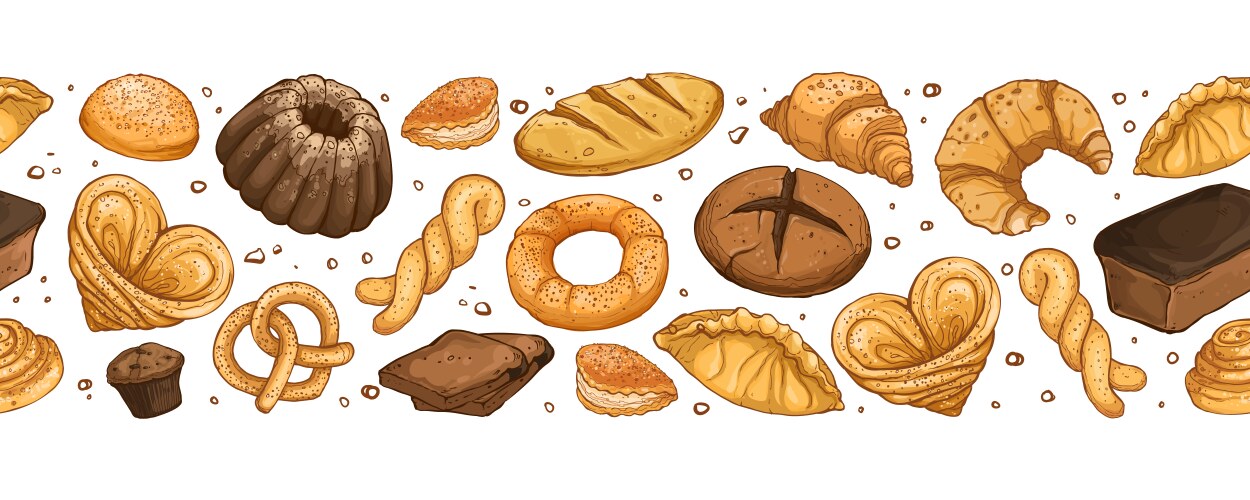 Fresh bread poster Royalty Free Vector Image - VectorStock